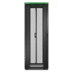 Szafa Easy Rack 800mm/48U/1000mm, z dachem, kółkami, nóżkami i 4 wspornikami, bez paneli bocznych, podłogi, czarna