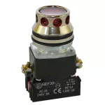 PROMET Przycisk NEF30-KL Y/D230V czerwony