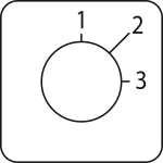 Harmony K Legenda łącznika krzywkowego wymiary 45x45mm