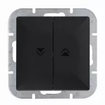 WP-11P/M Wyłącznik żaluzjowy p/t 10A, 250V (moduł); czarny mat