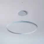 ALFREDO 1630/U wisząca DIRECT LED PHILIPS LV 109W/16794lm/3000K/TD/CAS, 230V, srebrny aluminiowy (mat struktura) RAL 9006