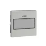 Merten, System M, klawisz z polem opisowym i lampką sygnalizacyjną, biel polarna