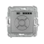 ICON Mechanizm elektronicznego sterownika roletowego (przycisk centralny/dodatkowy) srebrny metalik