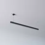 AVAR 1420 wisząca, dyfuzor płaski OPAL, LED PHILIPS LV 32W/4933lm/930/TD/CAS, 230V, czarny (mat) RAL 9017