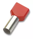 256160 Tulejka izol.podwójna czarna 2x6L14