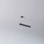 AVAR 570 wisząca, dyfuzor płaski OPAL, LED PHILIPS LV 12,8W/2114lm/940/TD/CAS, 230V, czarny (mat) RAL 9017
