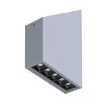 DENON SL90/C1 stropowy 15W/1500lm/48D/930, srebrny aluminiowy (mat struktura) RAL 9006
