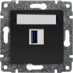 VENA Ładowarka USB pojedyncza ANTRACYT