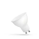 ŻARÓWKA LED GU10 230V 8W CW mleczna szybka/milky glass BIAŁA plastikowa white
