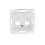 DOMO 01-1419-002 bi Adapter gniazdo komputerowe pojedyncze 1xRJ45