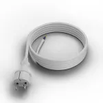 PP-40H/4M/2X1,0/H05VV-F Przewód przyłączeniowy z wtyczką prostą IP44 ; 2x1; H05VV-F; 4m; biały