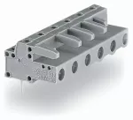 Gniazdo THT Pin lutowniczy 0,6 x 1,0 mm konstrukcja kątowa, szare 232-840/045-000
