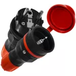 ZWG-54 Zestaw przyłączeniowy EXTREM wtyczka WT-54 + gniazdo GN-54, IP54; czarno-czerwony