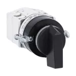GF2090U11 Łącznik krzywkowy serii GF, rozłącznik, 1 pole, 20A, do montażu tablicowego w otworze 22mm, z czarnym pokrętłem bez tabliczki