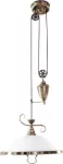 2756 Lampa wisząca Elisett E27/60W mosiądz ant. 230V, 50Hz
