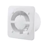 KLIQ BASE wentylator osiowy fi 100 mm, cichy z wyłącznikiem czasowym, biały