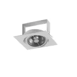 MARA E1Ah AR111 wpust stropowy max. 1x60W, G53, 12V, biały sygnałowy (mat struktura) RAL 9003