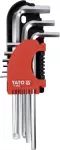 KLUCZE HEX 9CZ. 2-10MM Cr-V