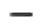 Panel szczotkowy 1U RAL 9005