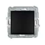 ICON Mechanizm łącznika zwiernego, jednobiegunowego (jeden klawisz bez piktogramu) czarny mat