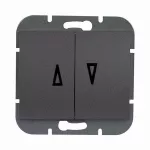 WP-11O Wyłącznik żaluzjowy-ONYX- p/t 10A, 250V; antracyt