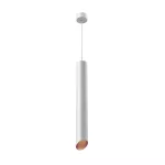 PIXO 510 wisząca max 1x50W, GU10, 230V, kolor miedzi, srebrny aluminiowy (mat struktura) RAL 9006 T068P51Wh961101