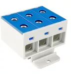 ZŁĄCZKA SZYNOWA JEDNOPOLOWA ZGX 3x35 MM2 NIEBIESKA (Al/Cu)