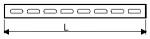 Taśma 0-19C L=2M GR.2.5 MM perforowana