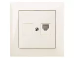 SENTIA gniazdo RJ11 B/R IP 20 kremowe