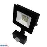 NAŚWIETLACZ LED SMD KASTEL 10W 4000K 900LM IP65 CZARNY CZ. PIR