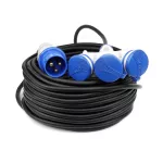 PS-CMP3M/44/15M/3X2,5/H05RR-F Adapter redukcja CAMPING Przejściówka 16A 3P 3X 230V EXTREM 3X2,5 H05RR-F  15 M IP44