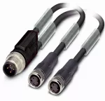 AB-C3-M12Y-0,3PUR-M8FS Rozdzielacz przewodów
