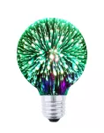 Żarówka Dekoracyjna LED Fajerwerki 3D G80 E27 4W 230V Zielony
