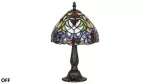 8089 Lampa stołowa Mirella E14 40W tiffany