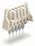 Gniazda do złączek listwowych Piny 0,6 x 1 mm konstrukcja prosta, jasnoszara 722-132/005-000/039-000