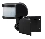 Czujnik ruchu 270st. 2 sensory, IP44, 1200W, czarny