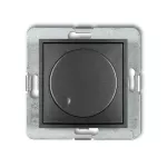 MINI Mechanizm elektronicznego regulatora oświetlenia przyciskowo-obrotowego do lamp LED grafitowy