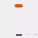 Floor lamp Levels 2 Bodies Ø420mm + Ø320mm LED 17W SW 2700-3000-4000K PUSH Black 750lm 25-A002-05-15