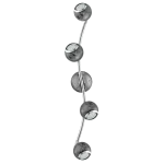 WELLE/4 GU10-LED NN/CHROM 'BIMEDA'
