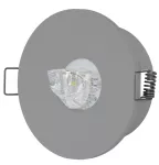 Oprawa AXP IP65/20 LED 6W 580lm (opt. asym.) do centralnej baterii szara
