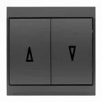 WP-11L/M Wyłącznik żaluzjowy-LUNA- p/t 10A, 250V; antracyt