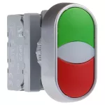 PRZYCISK DWUKLAWISZOWY 1 ROZ 1 ZWIERNY ZIELONO-CZERWONY SP22-2KL-11-24-LED\Z/C