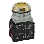 PROMET Przycisk NEF30-K3Y/W3 żółty