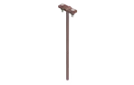 [LA 8017] Uchwyt dystansowy wbijany lub gwintowany L-250mm