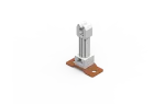 [LA 8004] Uchwyt dystansowy przekręcany z plastikiem