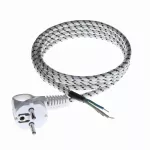 PP-S-15/1,5M/3X0,75/ Przewód przyłączeniowy; S-15 H03RT-F 3x0,75 bawełna L-1,5 mb