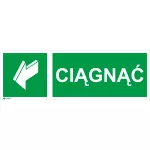 CIĄGNĄĆ, 50X150 FOLIA SAMOPRZYLEPNA FOTOLUMINESCENCYJNA