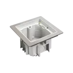 SIMON CONNECT TSC-KGT100RF-72 Puszka IP66 do instalacji w podłodze technicznej dla 1,5 modułów 45x45 z ramą w kolorze szarym