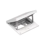 SIMON CONNECT TSC-KFH101-72 Wkład z pokrywą; puste miejsce 45x45 mm; moduł 22,5x45 mm z zatrzaskiem Keyston na złącza RJ45 lub multimedialne, zamek z ułatwionym dostępem, stal nierdzewna