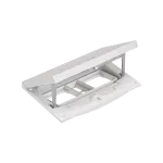 SIMON CONNECT TSC-KFH201-72 Wkład z pokrywą; puste miejsce na dwa moduły 45x45mm; moduł 22,5x45 mm z zatrzaskiem Keyston 2 miejsca na złącza RJ45 lub multimedialne, zamek z ułatwionym dostępem, stal nierdzewna